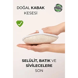 %100 Doğal Kabak Kesesi Lif Selülit ve Batık Karşıtı