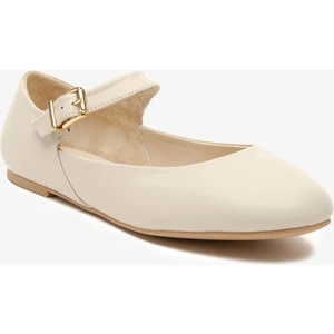 Kadın Bej Hakiki Deri Babet 5Y2UA59222