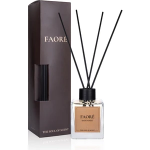 Faore Rain Forest | Çubuklu Oda Kokusu | 120 ml | Paçuli & Vanilya & Şeftali | Kalıcı & Şık Kutulu