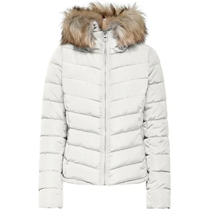New Ellan Quilted Kadın Beyaz Mont