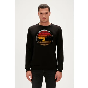 Bad Bear Story Crewneck Erkek Siyah Sweatshirt 23.02.12.023-C01