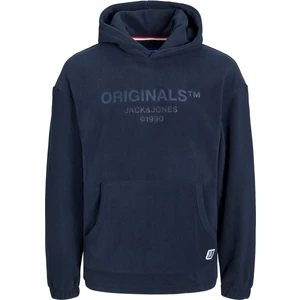 Jack & Jones Kapüşon Yaka Koyu Lacivert Erkek Sweatshirt 12216573_JORSLOPE Fleece Sweat Hood