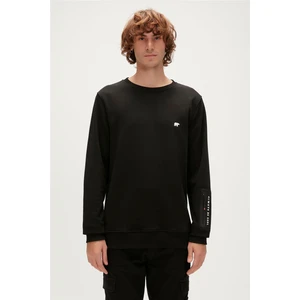 Bad Bear Be Cool Crewneck Erkek Siyah Sweatshirt 23.02.12.025-C01