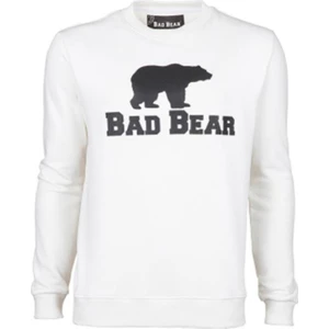 Bad Bear Crewneck Erkek Beyaz Baskılı Sweatshirt
