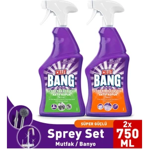Cillit Bang Mutfak Sprey 750 ml+ Banyo Sprey 750ml