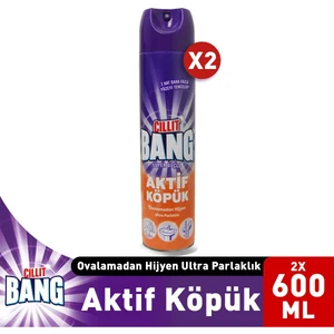 Cillit Bang Aktif Köpük Sprey Yüzey Temizleyici 2 X 600 Ml