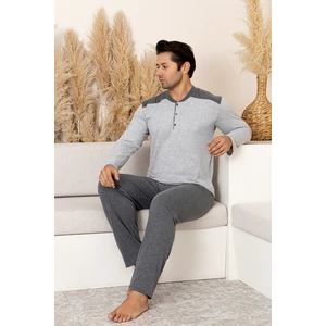 Pamuklu Uzun Kollu Erkek Pijama Takımı