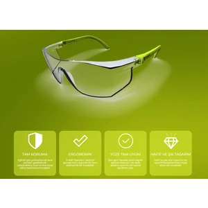 S400 Koruyucu Gözlük Şeffaf