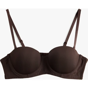 Rahat Kalıp Kaplı Dolgulu Balenli Push Up Sütyen