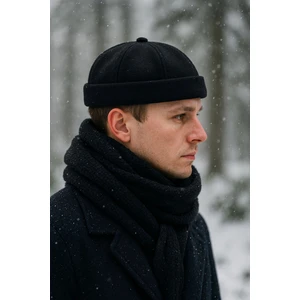 Gonca Şapka Ayarlanabilir Kışlık Kaşe Docker Retro Takke Şapka