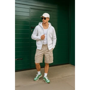 Erkek Fermuarlı Kapüşonlu Cepli Içi Polarlı Sweatshirt