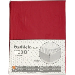 Çarşaf Fit. Yst. Rf Kırmızı Trendy 100 x 200 cm