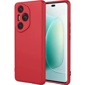 Honor 400 Pro Uyumlu Kılıf Biye Kamera Korumalı Mat Silikon Kırmızı