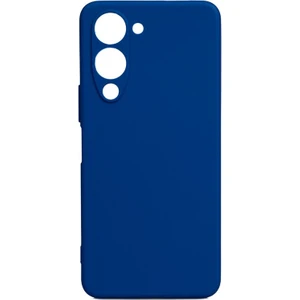 Vivo Y04 Uyumlu Kılıf Biye Kamera Korumalı Mat Silikon Mavi