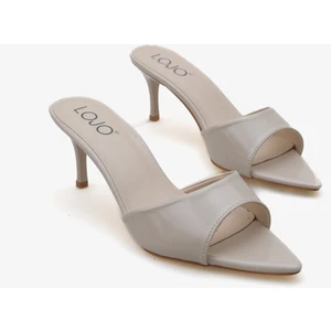 Kadın Sivri Burun Topuklu Günlük Terlik Parlas