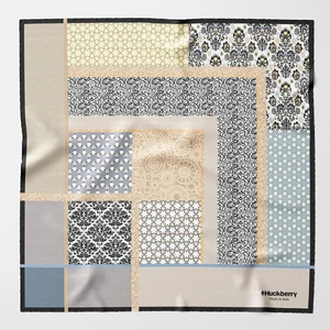 Daphne Italyan Malı Premium Series Ünlü Barbieri Yapımı Fular Bandana Şal Como Eşarp