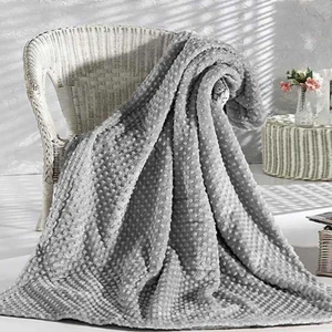 Çift Kişilik Tomurcuk Battaniye Gri 200X220