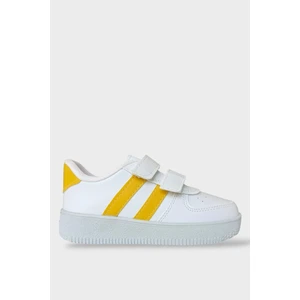 Çocuk Sneaker Spor Ayakkabı BEYAZ - SARI