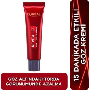 L'oréal Paris Revitalift Lazer Eyebag Instant Eraser Göz Altı Torba Görünümüne Karşı Etkili Göz Kremi 15ML