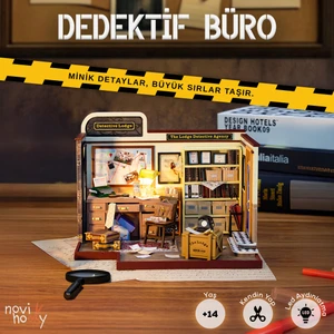 Dedektif Büro Minyatür Maket Ev