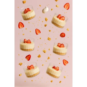 6’lı Yuvarlak Çizgili Cam Tatlı Sunum Kasesi – Magnolia, Kahvaltı, Çerezlik, Şekerlik