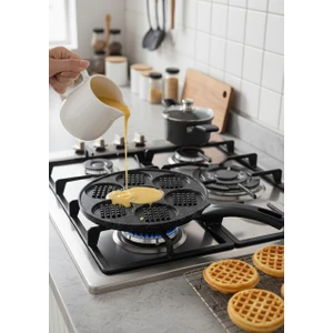 Waffle Tavası - Döküm Pankek Tavası - 27 cm