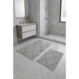 Ultra Halı Sisal Yıkanabilir Kaymaz Taban Banyo Paspas Takımı