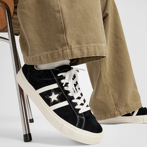 One Star Academy Pro Unisex Siyah Süet Sneaker.001