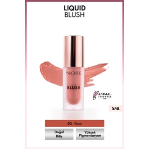 Note Cosmetics Liquid Blush Nemlendirici Etkili Likit Allık - 40 Rose