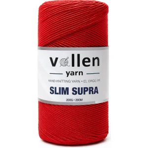 Vollen Yarnslim Supra 200 Gr, Mumlu Ip,polyester Ip,runner Ipi, Çanta Ipi, Bileklik Ipi,pase Ip