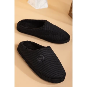 Kışlık  Erkek Visco Ortopedik Kaymaz Taban  Ses Yapmayan Damat ve Bohça Ev Terliği