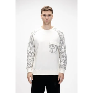 Deep Marshmallow Crewneck Erkek Baskılı Sweatshirt