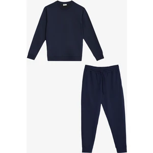 2 Iplik Pamuklu Standart Fit Normal Kesim Eşofman Takımı Paketi