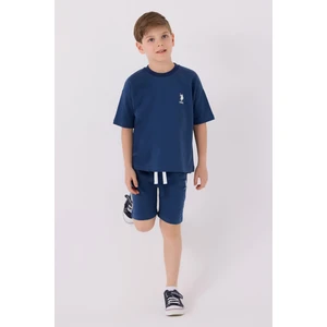 U.s. Polo Assn. Erkek Çocuk Mavi Bermuda Takım