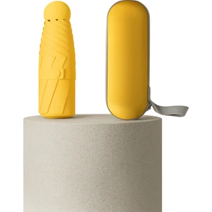 Mini Kapsül Şemsiye Özel Kılıflı, Su Geçirmez ve Taşınabilir Model 6 Telli ve Uv Korumalı Yağmur Şemsiyesis