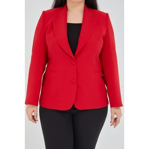 Atelier Kadın Büyük Beden Düğmeli Klasik  Ceket