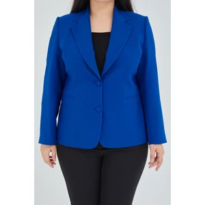 Atelier Kadın Büyük Beden Düğmeli Klasik  Ceket