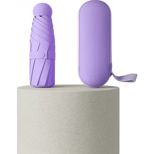 Mini Kapsül Şemsiye Özel Kılıflı, Su Geçirmez ve Taşınabilir Model 6 Telli ve Uv Korumalı Yağmur Şemsiyesis