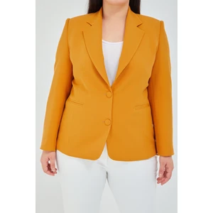 Atelier Kadın Büyük Beden Düğmeli Klasik  Ceket