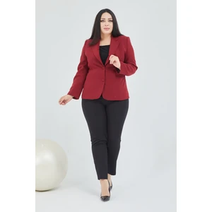 Atelier Kadın Büyük Beden Düğmeli Klasik  Ceket