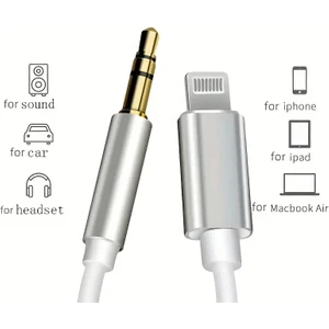 Araba Için iPhone Aux Kablosu, 3.5mm Ses Kablo, iPhone 12/11/xs/xr/x/8/7/6/5 Uyumlu, Ev Stereo/kulaklık, Tüm Ios Destekler (1 Paket - 3.3ft), Şık Tasarım, Güçlendirilmiş Bağlant