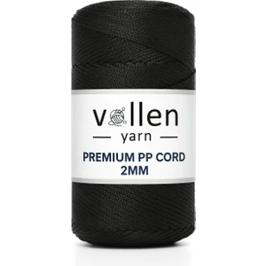 Vollen Yarn Premium Polyester Makrome Ipi  2mm ,makrome Ip,makrame,supla,çanta IPI,LACIVERT,200GR,230M