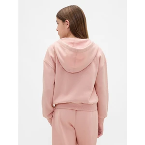 Kız Çocuk Pembe Gap Logo Fermuarlı Sweatshirt