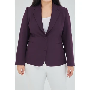 Atelier Kadın Büyük Beden Düğmeli Klasik  Ceket