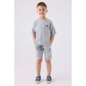U.s. Polo Assn. Erkek Çocuk Gri Bermuda Takım