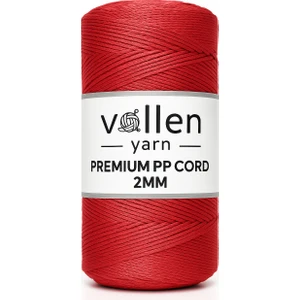 Vollen Yarn Premium Polyester Makrome Ipi  2mm ,makrome Ip,makrame,supla,çanta IPI,LACIVERT,200GR,230M