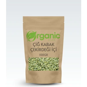Organic Kiler Çiğ Kabak Çekirdeği İçi 100 gr Taze & Katkısız Tuzsuz ve Yerli Mahsül