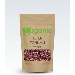 Organic Kiler Glutensiz Keten Tohumu 250 gr Tane Katkısız & İlavesiz Taze Mahsül