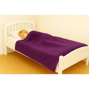 Fronte Home Bebek Çocuk Battaniyesi Yumuşak Peluş Wellsoft Mor