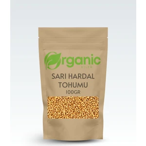 Organic Kiler Sarı Hardal Tohumu 100GR. Elenmiş & Katkısız Taze Mahsül